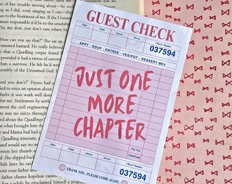 Just One More Chapter Double Wide Bookmark