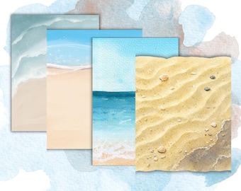 Stranddag Papierpakket | Junk Journal | Scrapbook | Planner