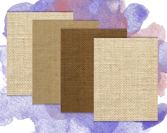 Burlap Texture Paper Pack | Junk Journal | Scrapbook | Planner