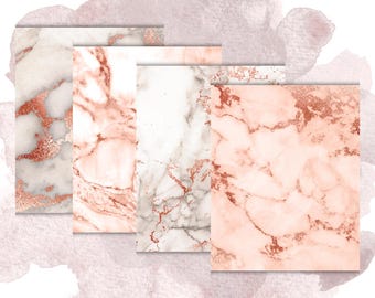 Rose Gold Paper Pack | Junk Journal | Scrapbook | Planner