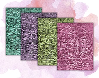 Sequins Paper Pack | Junk Journal | Scrapbook | Planner