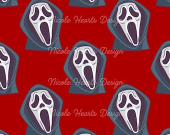 Halloween-schreeuwgezicht | Digitaal papier