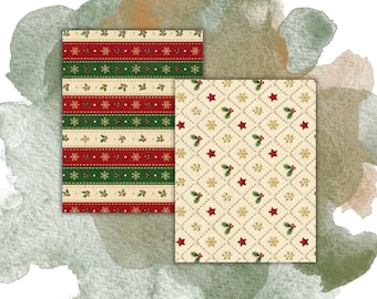 Feestelijke vrolijke viltlook papierpakket | Junk Journal | Scrapbook | Planner