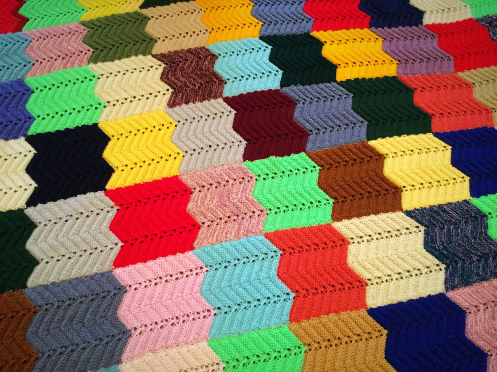 Vintage Knitted Blanket Patchwork Knitted Blanket Knitted Etsy UK