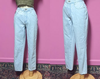 Gitano/90's Light Wash Denim Jeans/26" Waist/Tapered Leg Mom Jeans