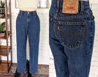 Vintage Levi's 550/Pierna cónica/Ajuste relajado/Cintura de 27"/Tamaño 6/Vintage de mujer