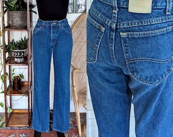Lee/Straight Leg Denim Jeans/28" Waist/High Waist/Gender Neutral