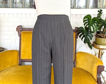 Talbots/90's Graue Nadelstreifen Hose/24" Taille/Größe 3/Damen Vintage