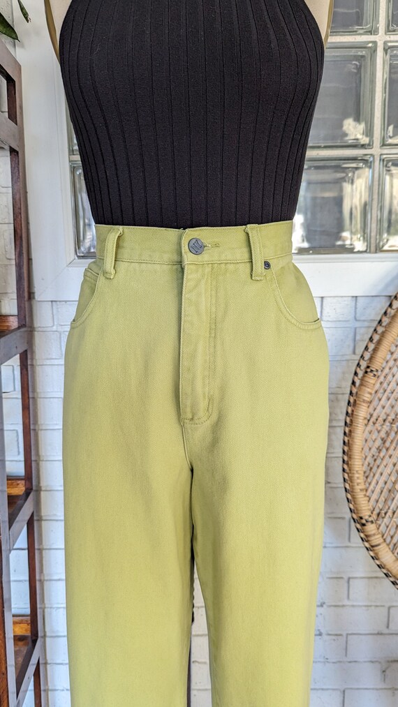 NY Jeans/90's Chartreuse Green Jeans/32" Waist/Si… - image 6