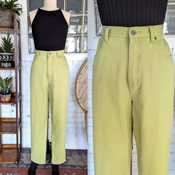 NY Jeans/90's Chartreuse Green Jeans/32" Waist/Si… - image 1