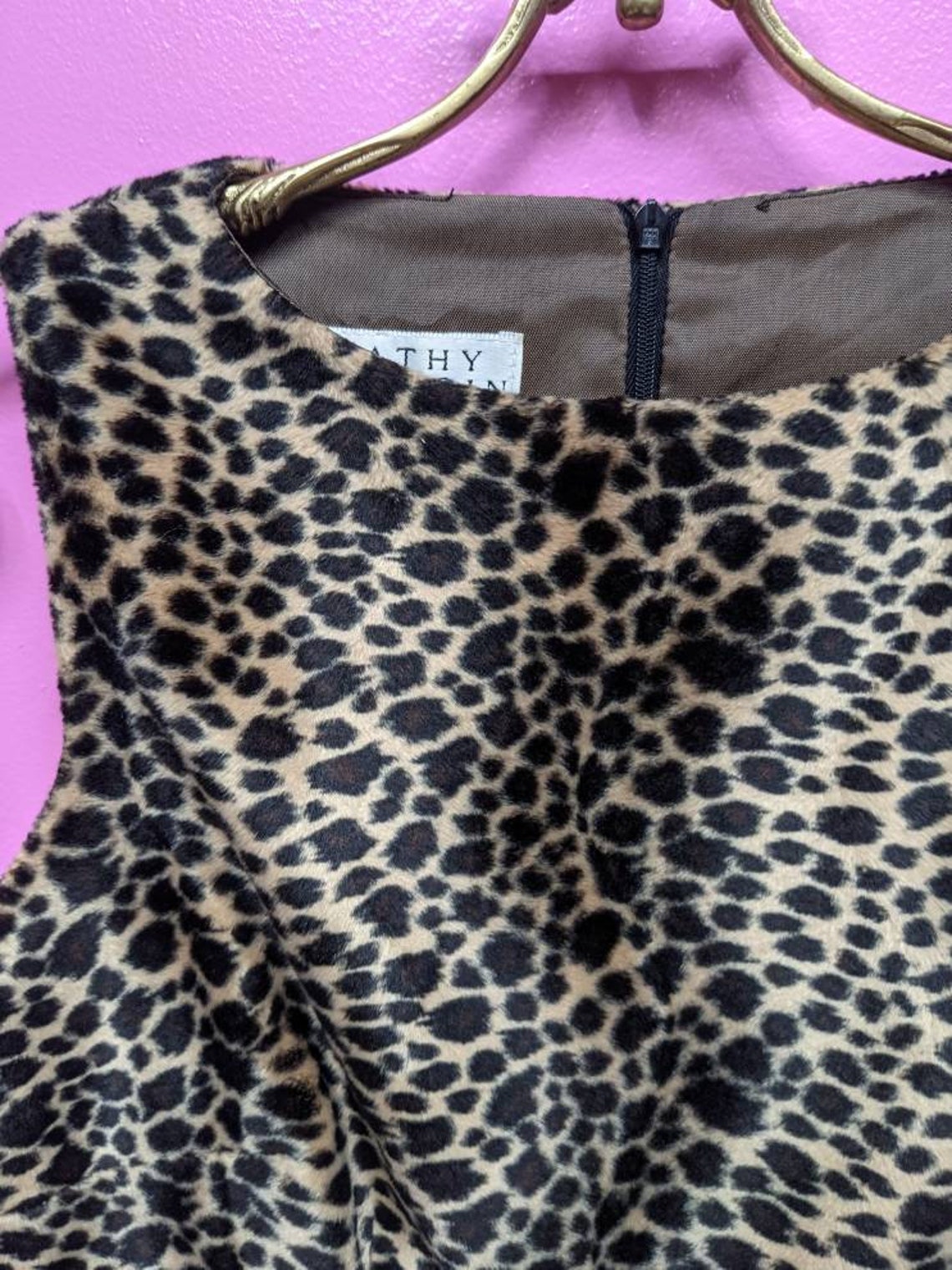 90's/Y2K Leopard Print Crop Top/Size 4/Animal Print Top | Etsy