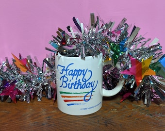 80er Jahre Geburtstag Becher/Happy Birthday Becher/Geschenk Ideen/Geschenk für Freund