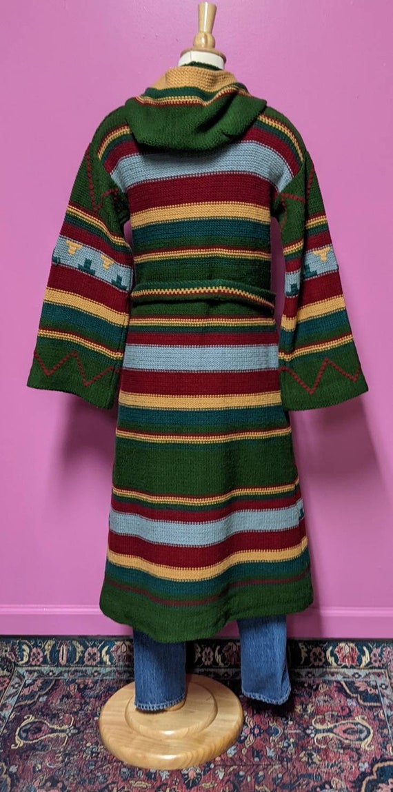 Hark/70's Cable Knit Duster Cardigan/Size Large/C… - image 7