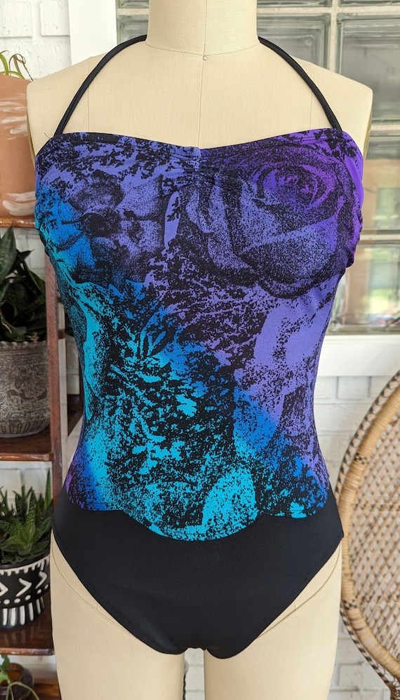 Albert Nipon/Colorful One Piece Swimsuit/80's/90'… - image 5