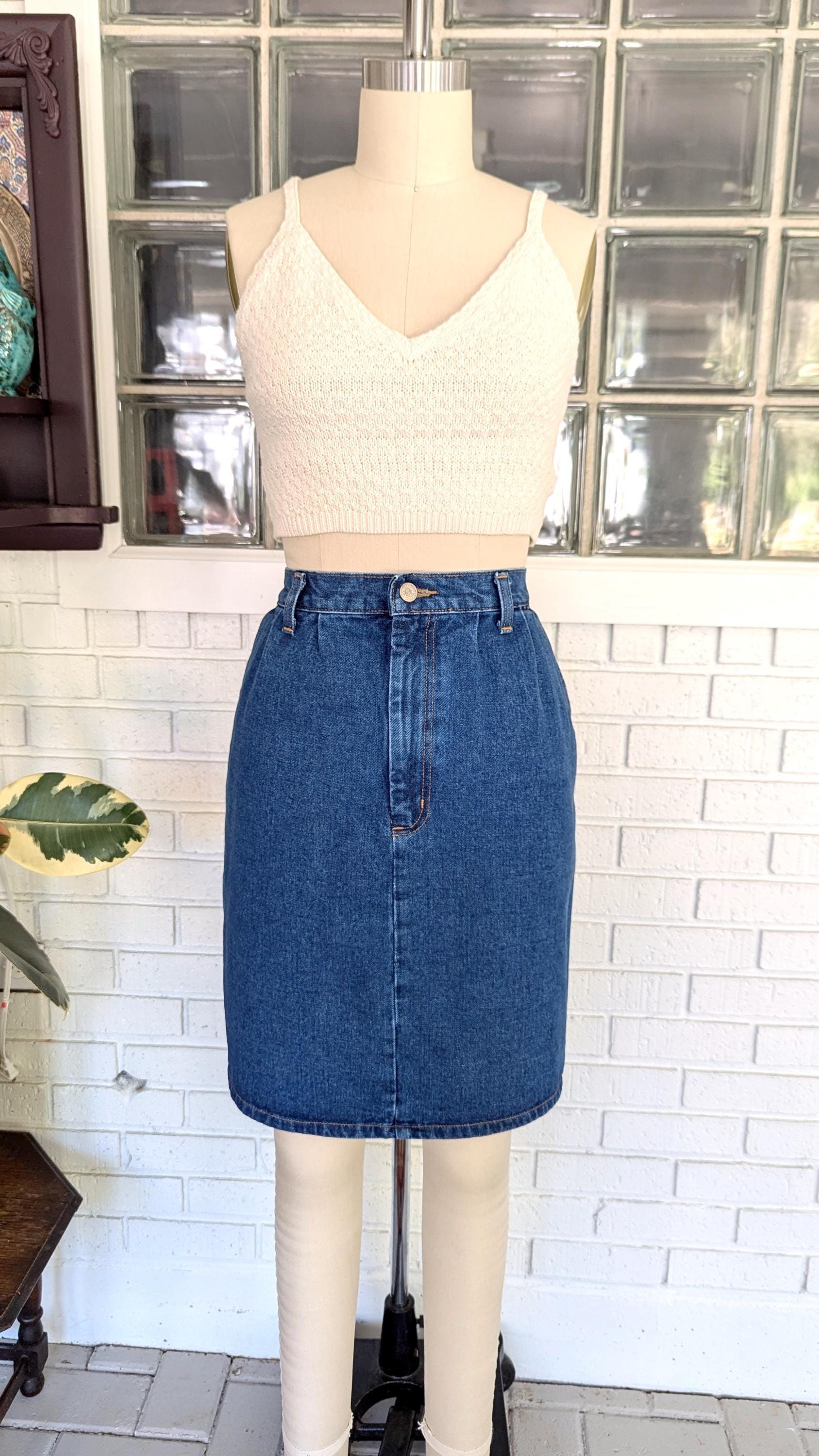 Vivaldi Jean Skirt - Etsy