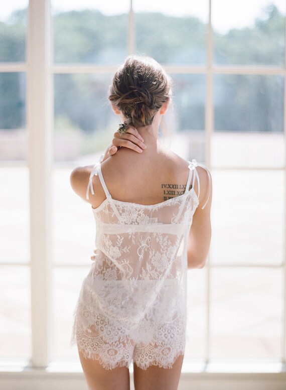 Bride shower lingerie curly