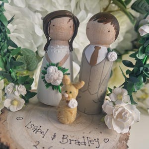 Adornos de madera para tartas de boda, personalizados y hechos a medida