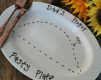 Prato personalizado pintado à mão para pastelaria, um presente verdadeiramente único para qualquer amante de pastelaria.
