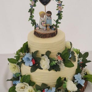 Hölzerne Hochzeitstorte Topper, Personalisiert, Nach Maß