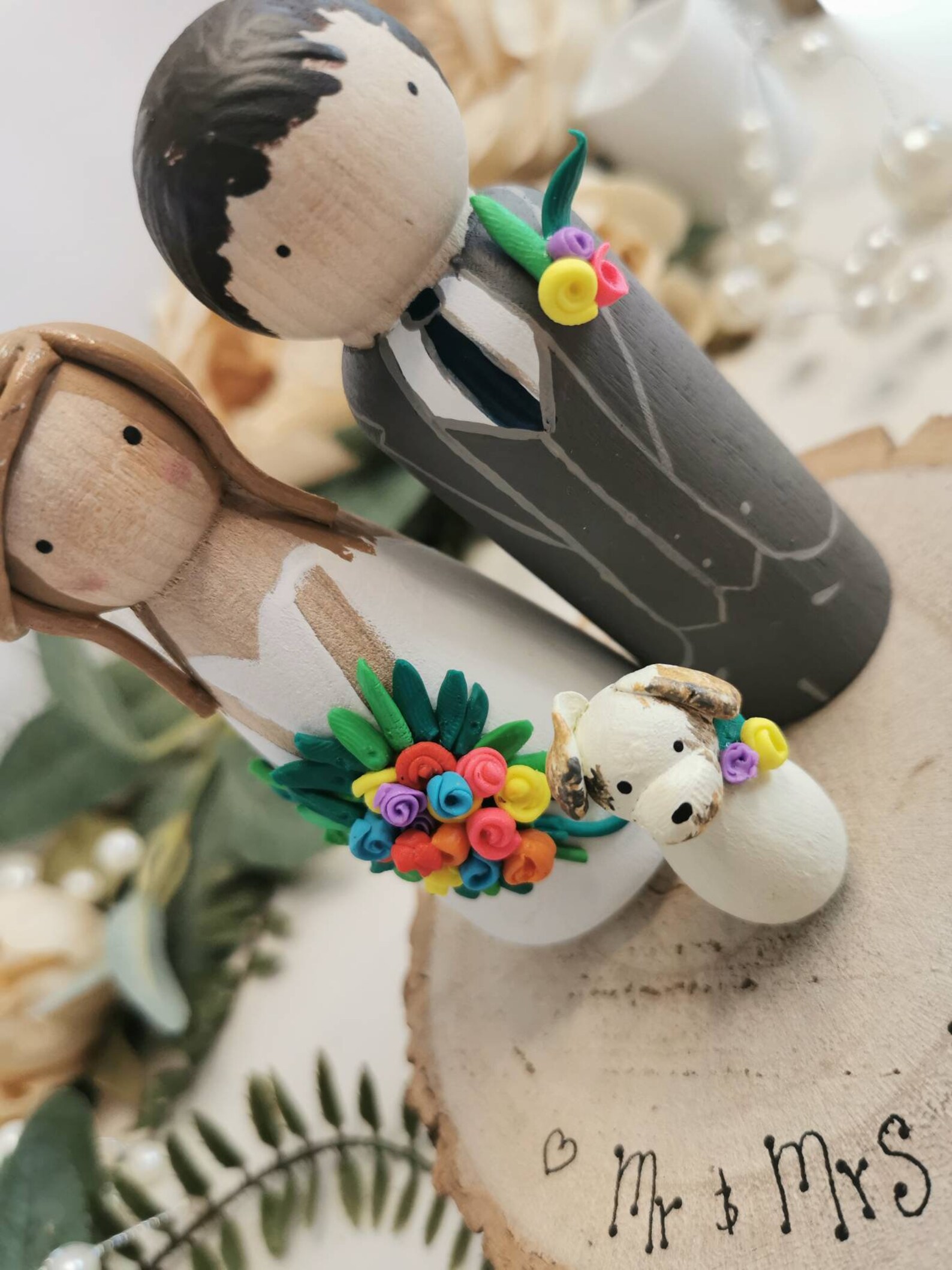 Personalised Wooden Wedding Cake Toppers | Etsy