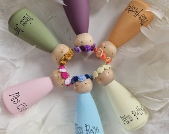 Thank You Teacher Peg Doll Gift, Personalised