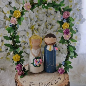 Personalised Wooden Wedding Cake Toppers, Gay Wedding, Bride and Groom, Lgbt image 8