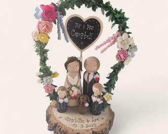 Personalised Wooden Wedding Cake Toppers, Gay Wedding, Bride and Groom, Lgbt
