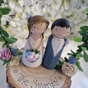 Bruidstaarttoppers voor M&S Naked Cake, gepersonaliseerd