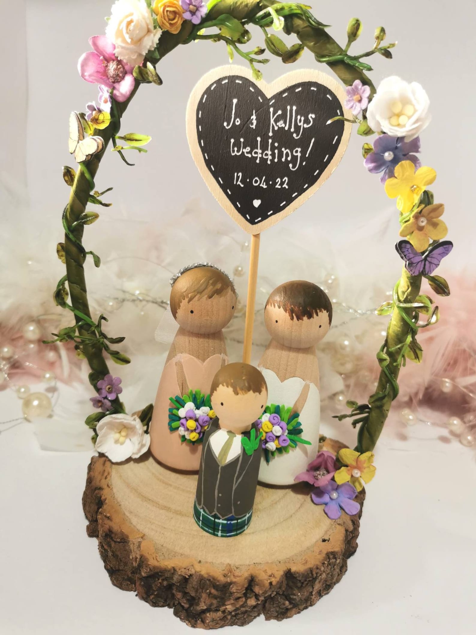 Personalised Wooden Wedding Cake Toppers | Etsy UK
