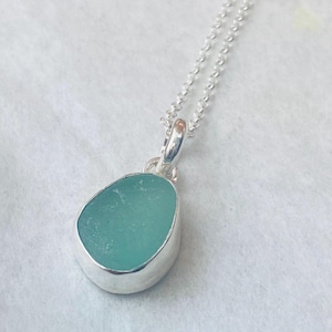 Sea Glass Pendant | Bridal Jewelry