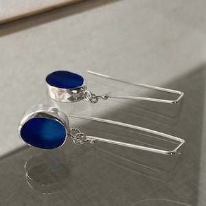 Sea Glass Earrings | Sea Glass Drop Earrings | Sea Glass Jewelry