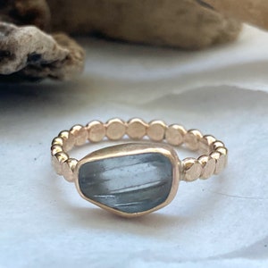 Sea Glass Ring | Gold Sea Glass Ring | Sea Glass Jewelry