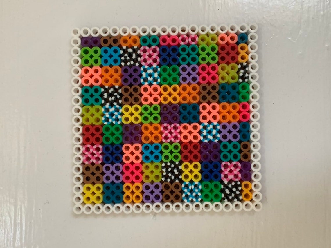Perler Bead Coaster Set Etsy