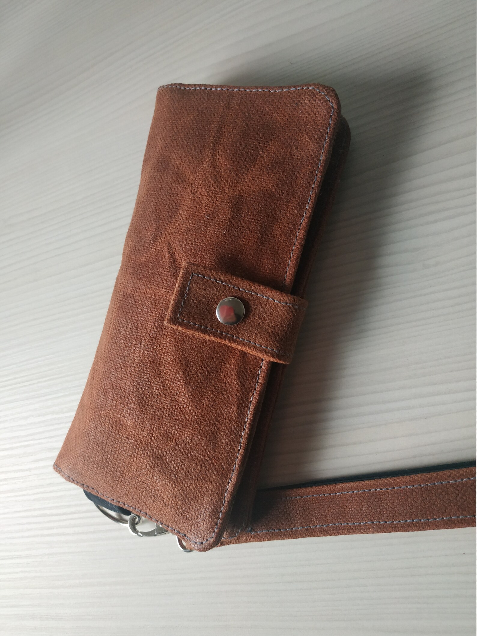 Women's Wallet Waxed Canvas Wallet Fabric Travel Wallet Etsy