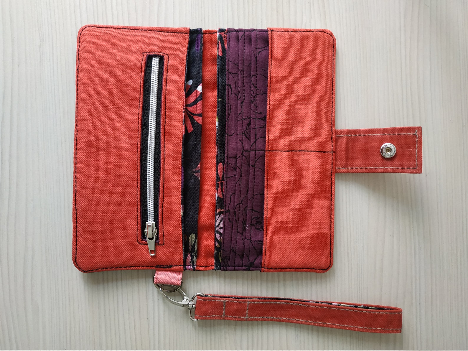 Women's Long Wallet Handmade Wallet Travel Organizer Etsy
