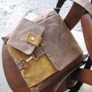 •DATE PURSE - LUNA• waxed canvas crossbody
