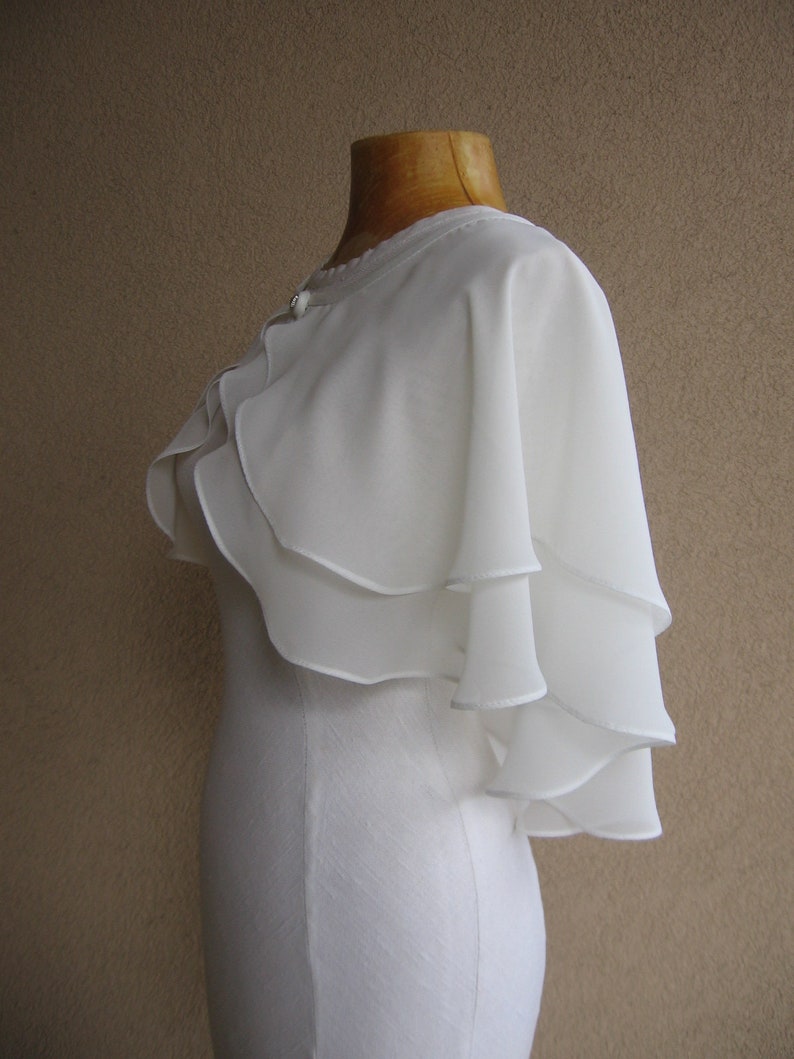 ivory wedding cape