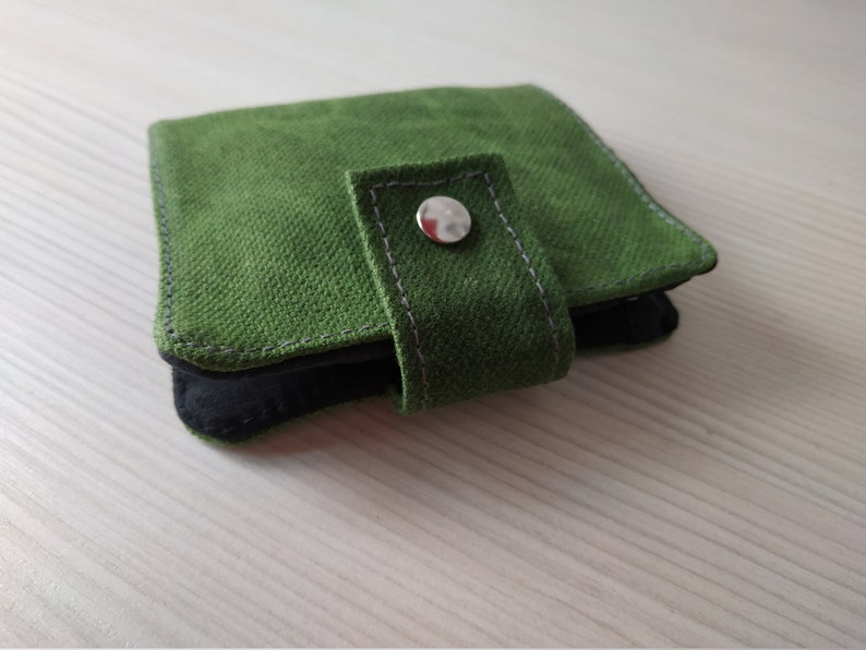Small wallet Waxed canvas wallet Wallet for women Wallet Etsy