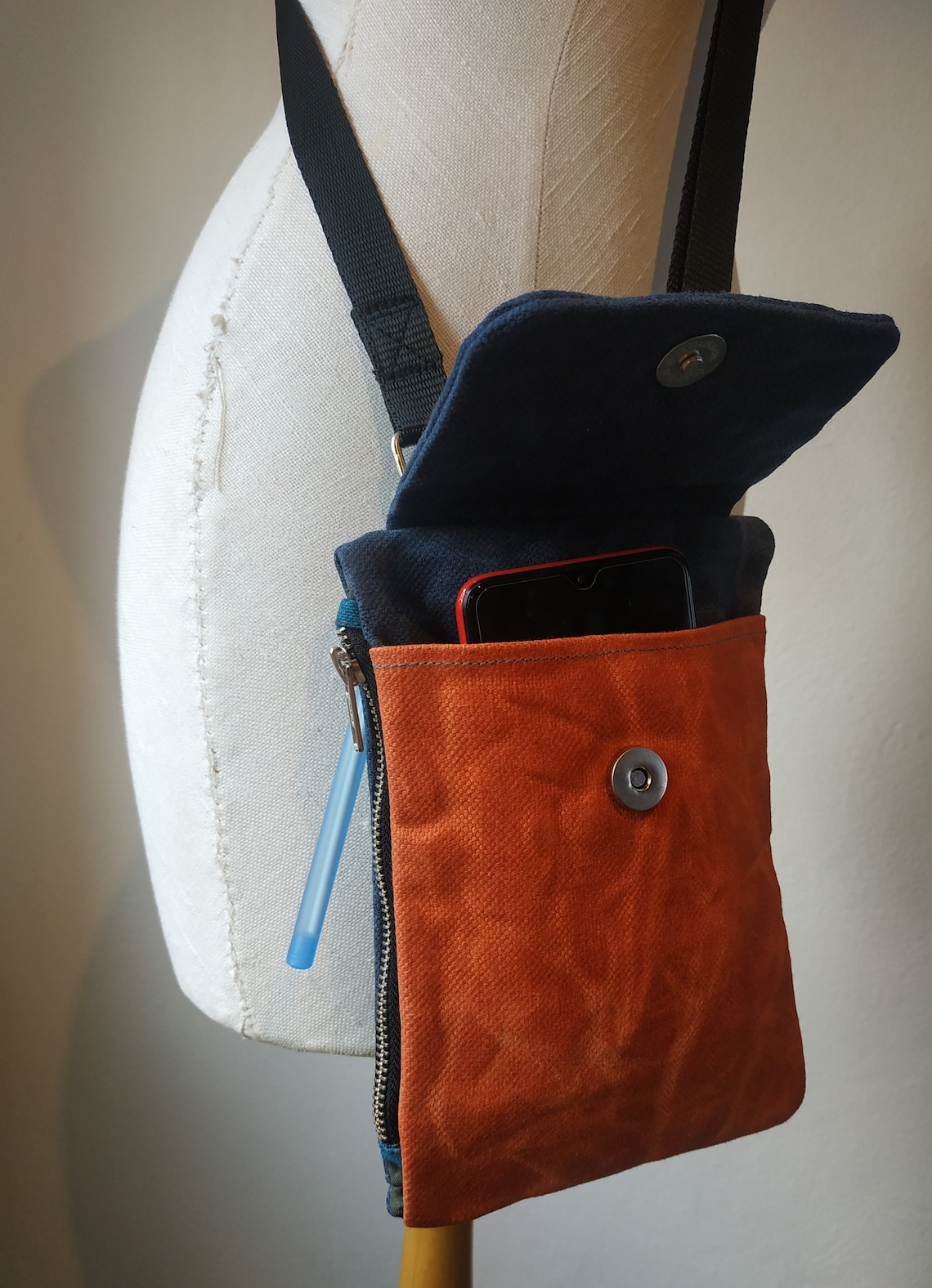 Waxed Canvas Crossbody Bag Small Crossbody Purse Waxed Etsy UK
