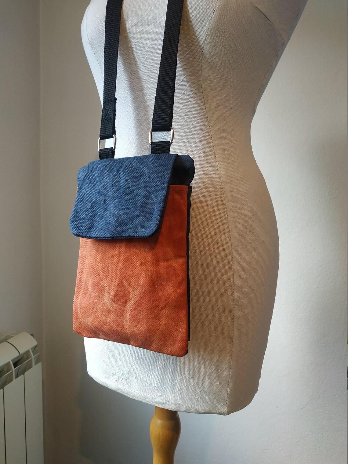 Waxed Canvas Crossbody Bag Small Crossbody Purse Waxed Etsy UK