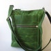 Waxed Canvas Bag, Outdoor Gift, Mens Crossbody Bag, Waxed Canvas Travel Bag, Mens Canvas Bag, Green Canvas Bag, Unisex Handbag, Travel Bag,