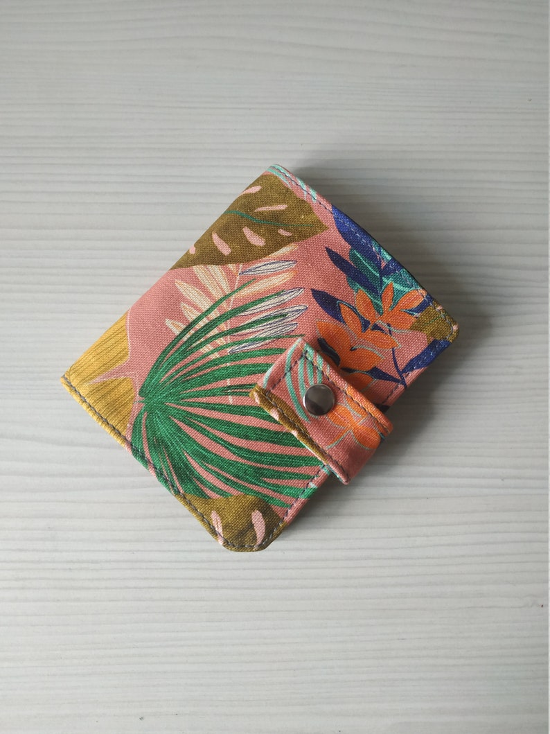 Wallet for Women Small Fabric Wallet Bifold Wallet Vegan Etsy