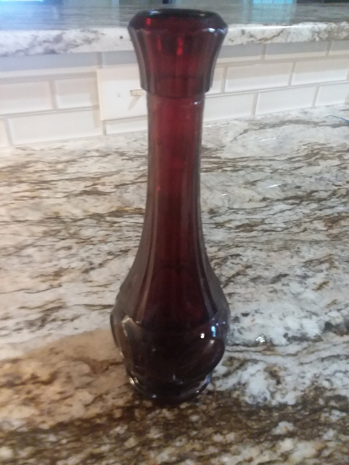 Avon Collectible Cape Cod Collection Ruby Red Vase 8.5 Etsy