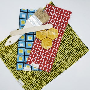 DIY Beeswax Food Wraps Bright Set | No Chemicals | No Plastic | Biodegradable| Plastic Free July