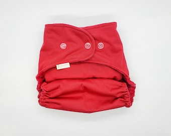Apple Red PUL Taschentuch Windel Set Option