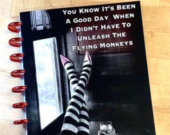 Front and Back Cover Set Flying Monkeys 4 use w Classic/MiniHappy Planner/TUL/Erin Condren (LP/A5Coil/A5Ring)/A5 Filofax~