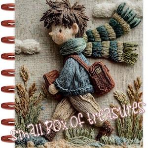 Front & Back Cover Set Just a Boy on a Hike 4 use w Classic/MiniHappy Planner/TUL/Erin Condren (LP/A5Coil/A5Ring)/A5 Filofax~