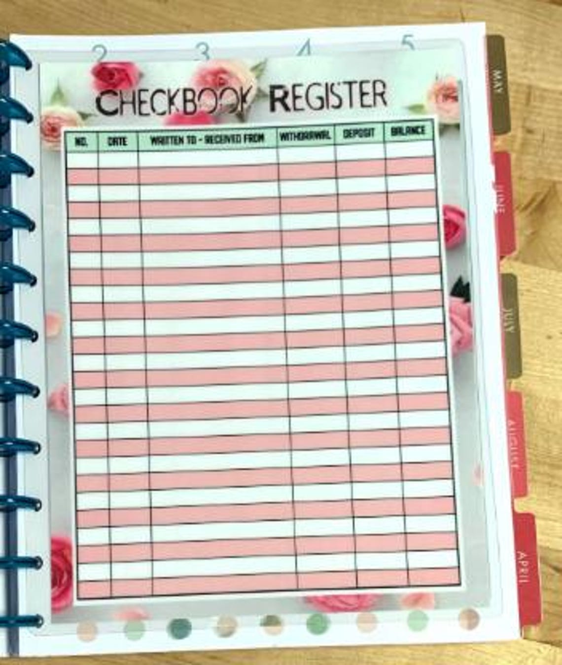 DASHBOARD - Checkbook Register and Bills to Pay 4 Use W Classic ...