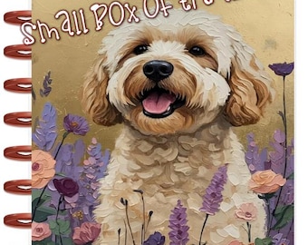 Front and Back Cover Set Happy Watercolor Dog 4 use w Classic/MiniHappy Planner/TUL/Erin Condren (LP/A5Coil/A5Ring)/A5 Filofax~