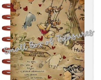 DASHBOARD Winnie Pooh Welcome 100 Acre Wood 4 use w Classic/MiniHappy Planner/TUL/Erin Condren (LP/A5Coil/A5Ring)/A5 Filofax~
